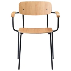 FDB Møbler J183 Holmen chair with armrests, oak veneer