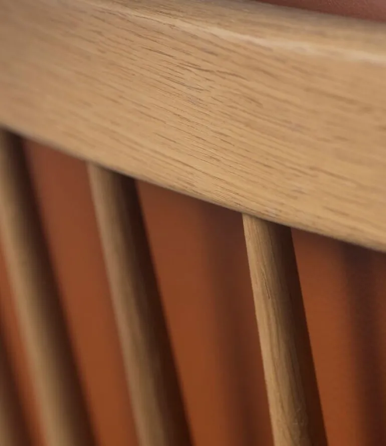 FDB Møbler J147 lounge chair, oak - cognac leather