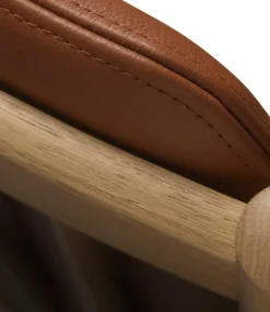 FDB Møbler J147 lounge chair, oak - cognac leather