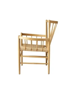 FDB Møbler J82 lounge chair, lacqured oak