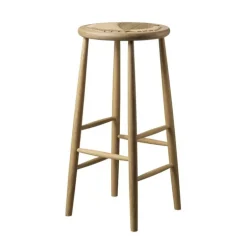 FDB Møbler J165B bar stool, 75 cm, natural oak