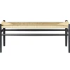 FDB Møbler J83B bench, black - natural