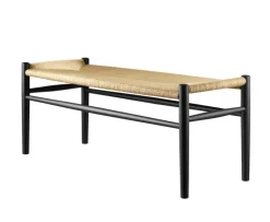 FDB Møbler J83B bench, black - natural
