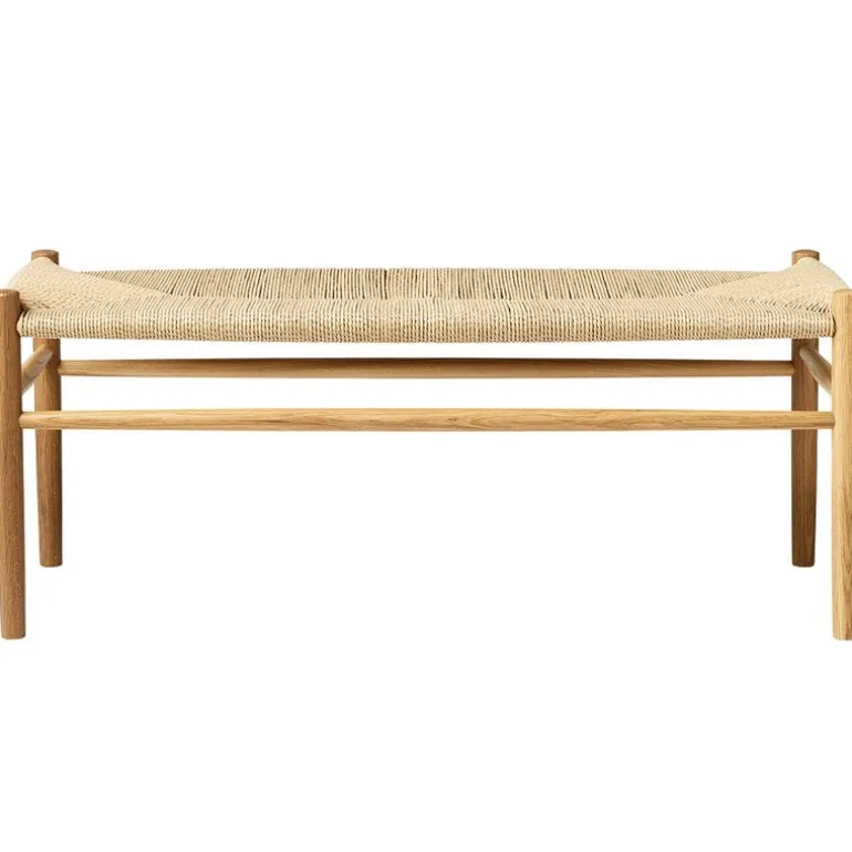 FDB Møbler J83B bench, lacquered oak