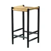 FDB Møbler J164C counter stool, 67 cm, black oak