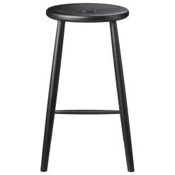 FDB Møbler J27C counter stool, 65 cm, black beech