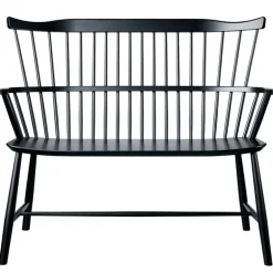 FDB Møbler J52D bench, black