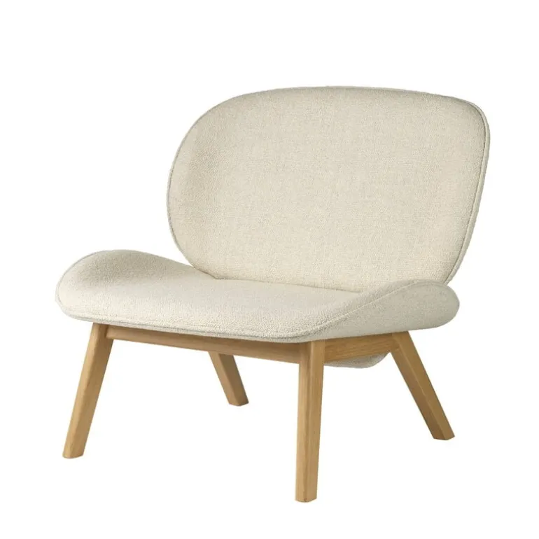 FDB Møbler L32 Suru lounge chair, oak - light beige