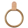 FDB Møbler Q4 Allé scarf ring, oak - natural leather