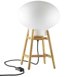 FDB Møbler U4 Hiti table lamp, oak - opal glass