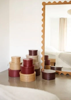 FDB Møbler X3 Drejo shaker box, 31 cm, chocolate brown