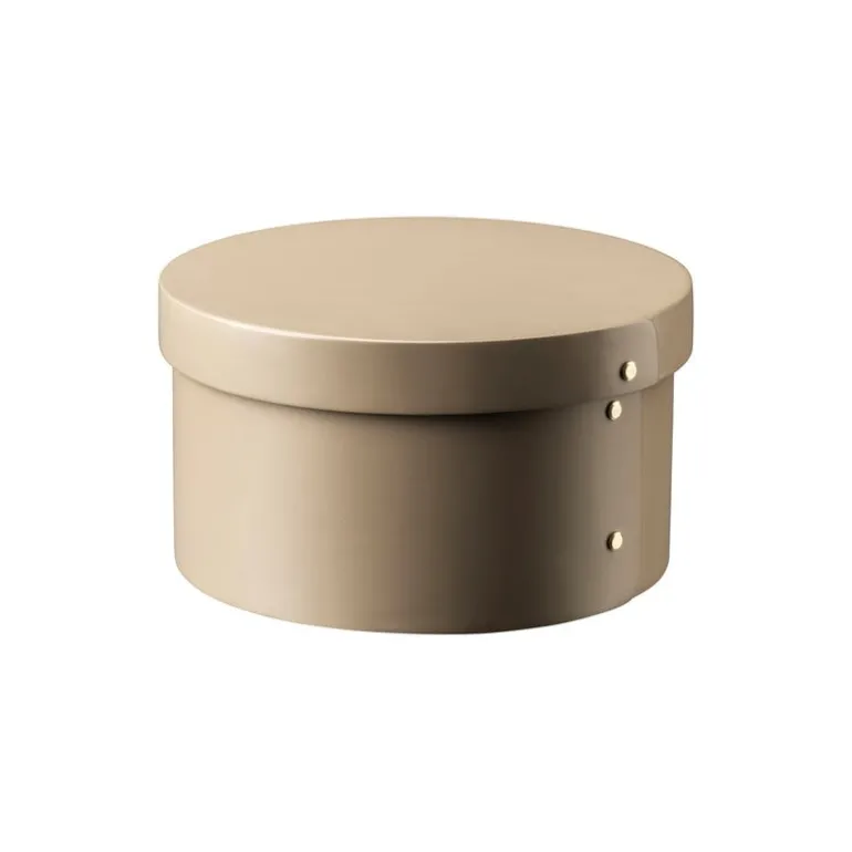 FDB Møbler X3 Drejo shaker box, 22 cm, grey beige