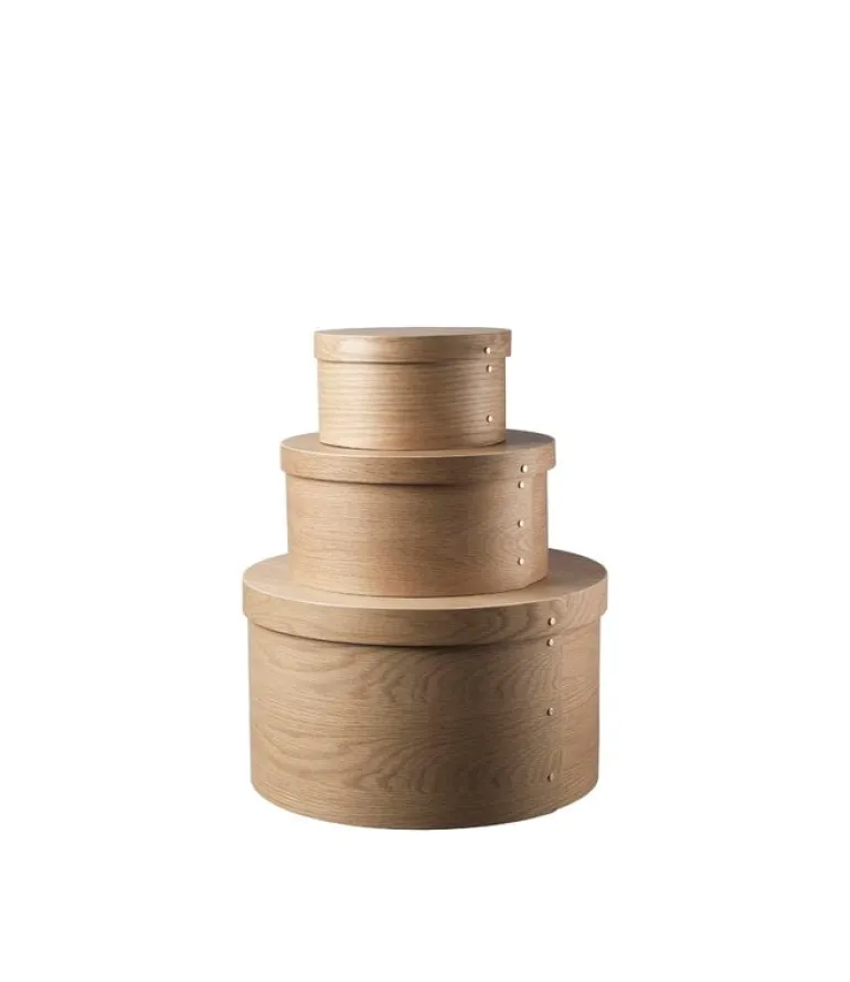 FDB Møbler X3 Drejo shaker box, 22 cm, oak veneer