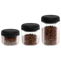 Fellow Atmos vacuum canister, 0,7 L, clear - matte black