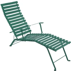 Fermob Bistro Metal chaise longue, cedar green