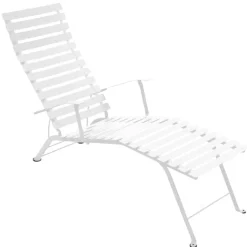 Fermob Bistro Metal chaise longue, cotton white