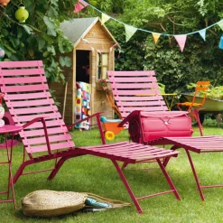 Fermob Bistro Metal chaise longue, cotton white