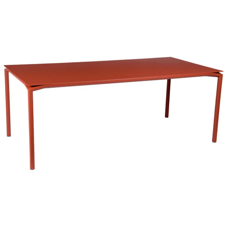 Fermob Calvi table 195 x 95 cm, red ochre