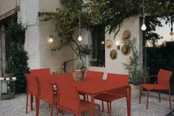 Fermob Calvi table 195 x 95 cm, red ochre