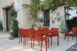 Fermob Calvi table 195 x 95 cm, red ochre
