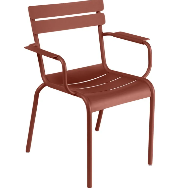 Fermob Luxembourg armchair, red ochre