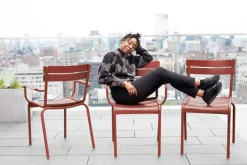 Fermob Luxembourg armchair, red ochre