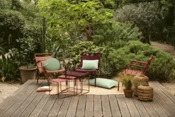 Fermob Luxembourg low armchair, cedar green