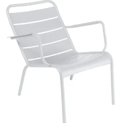 Fermob Luxembourg low armchair, cotton white