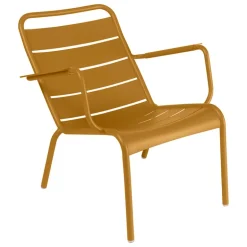 Fermob Luxembourg low armchair, gingerbread