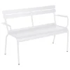 Fermob Luxembourg 2-seater bench, cotton white