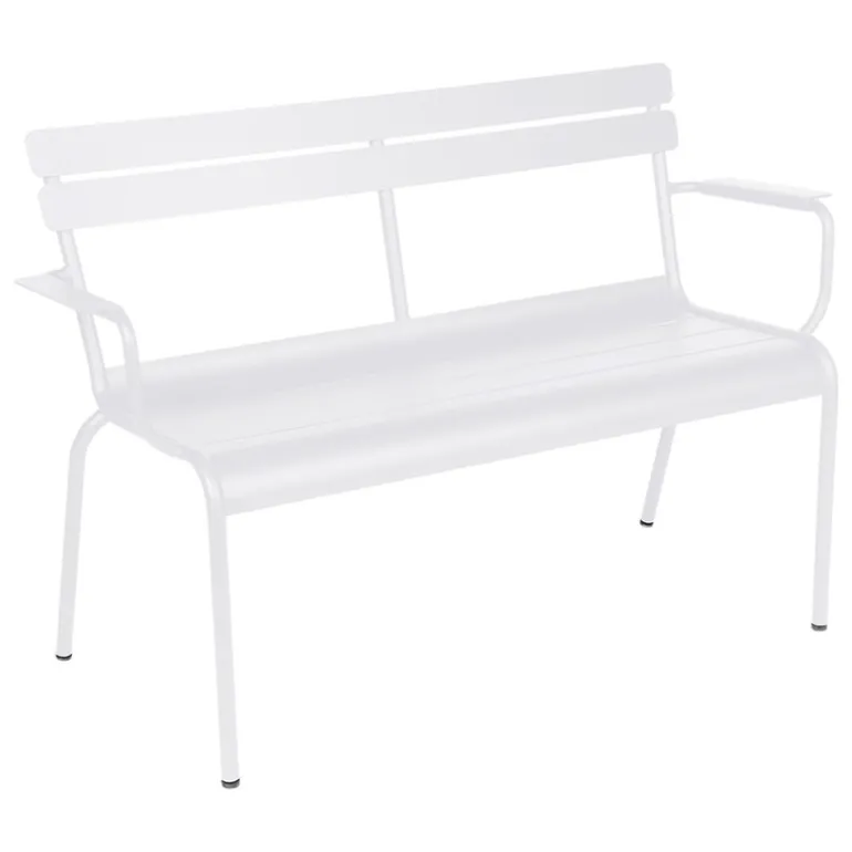 Fermob Luxembourg 2-seater bench, cotton white
