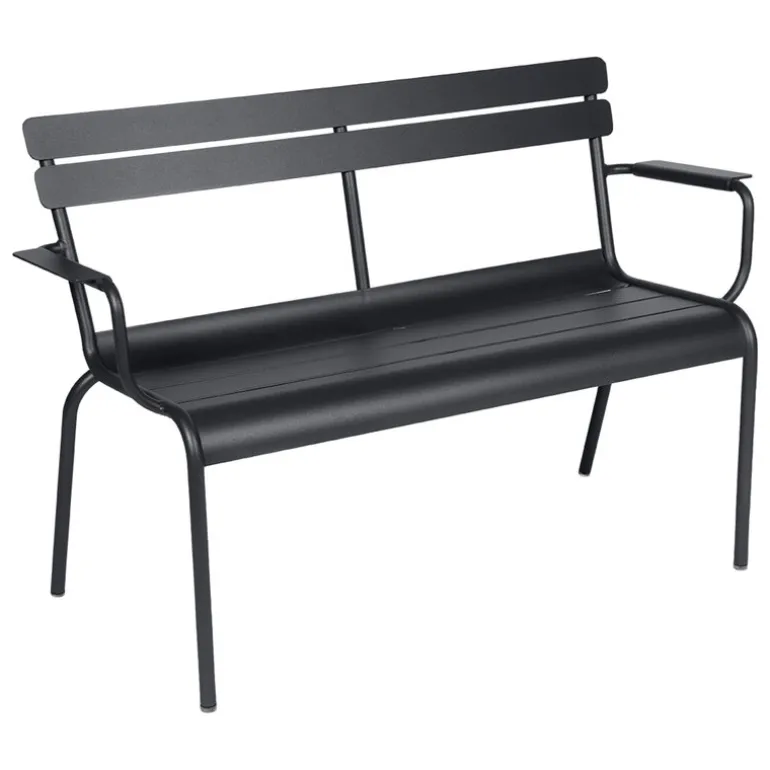 Fermob Luxembourg 2-seater bench, anthracite
