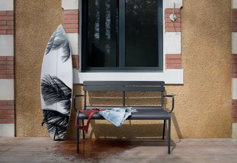 Fermob Luxembourg 2-seater bench, anthracite