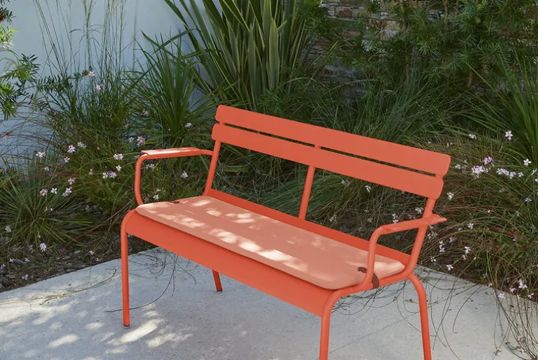 Fermob Luxembourg 2-seater bench, anthracite