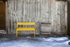 Fermob Luxembourg 2-seater bench, red ochre