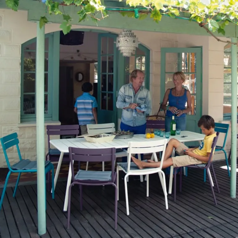 Fermob Luxembourg table, 165 x 100 cm, liquorice