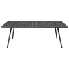 Fermob Luxembourg table, 207 x 100 cm, liquorice