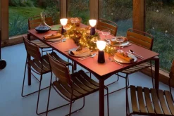 Fermob Swiing portable table lamp, 20 cm, black cherry