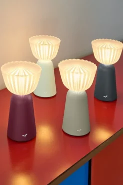 Fermob Swiing portable table lamp, 20 cm, ice mint