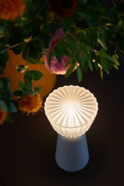 Fermob Swiing portable table lamp, 20 cm, clay grey