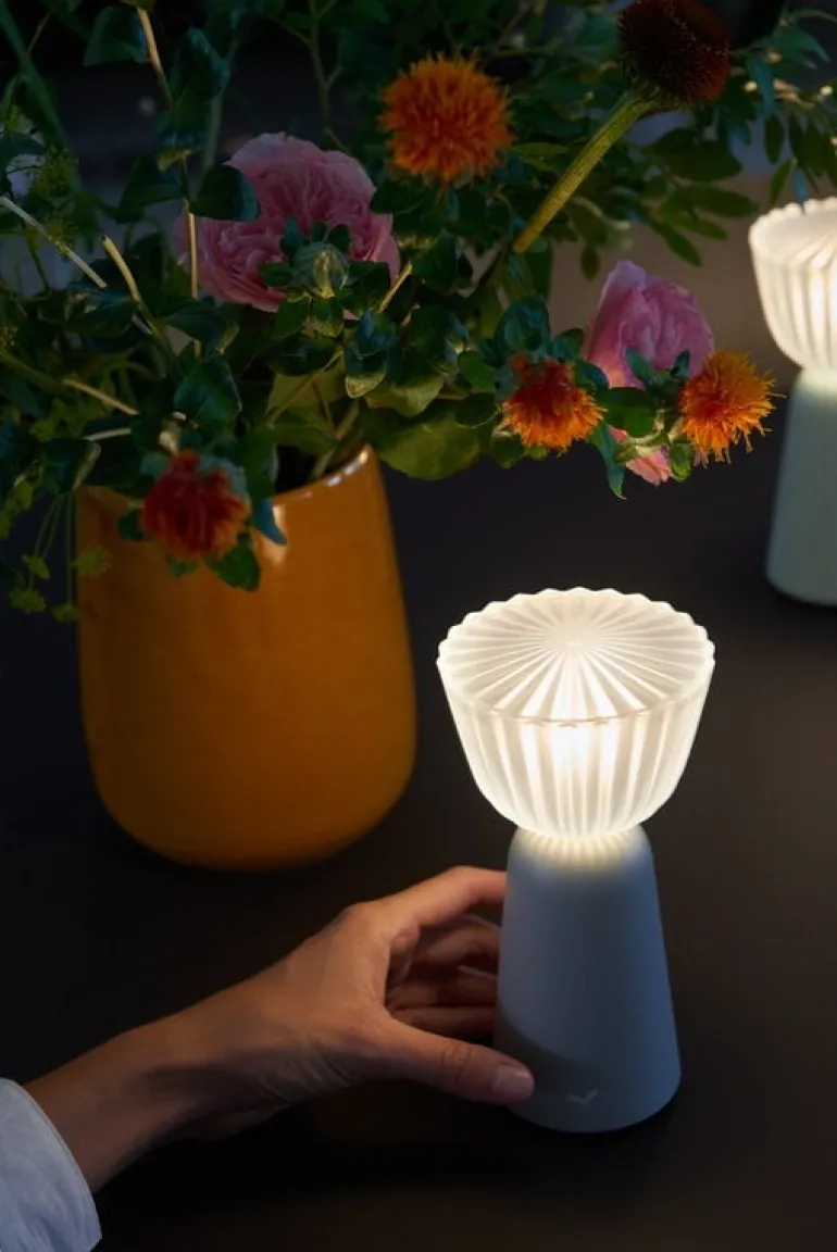 Fermob Swiing portable table lamp, 20 cm, clay grey