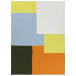 Finarte Kortteli rug, white - yellow