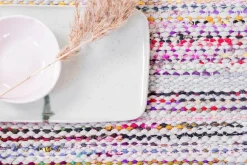 Finarte Kuhmo rag rug, grey - multicolour