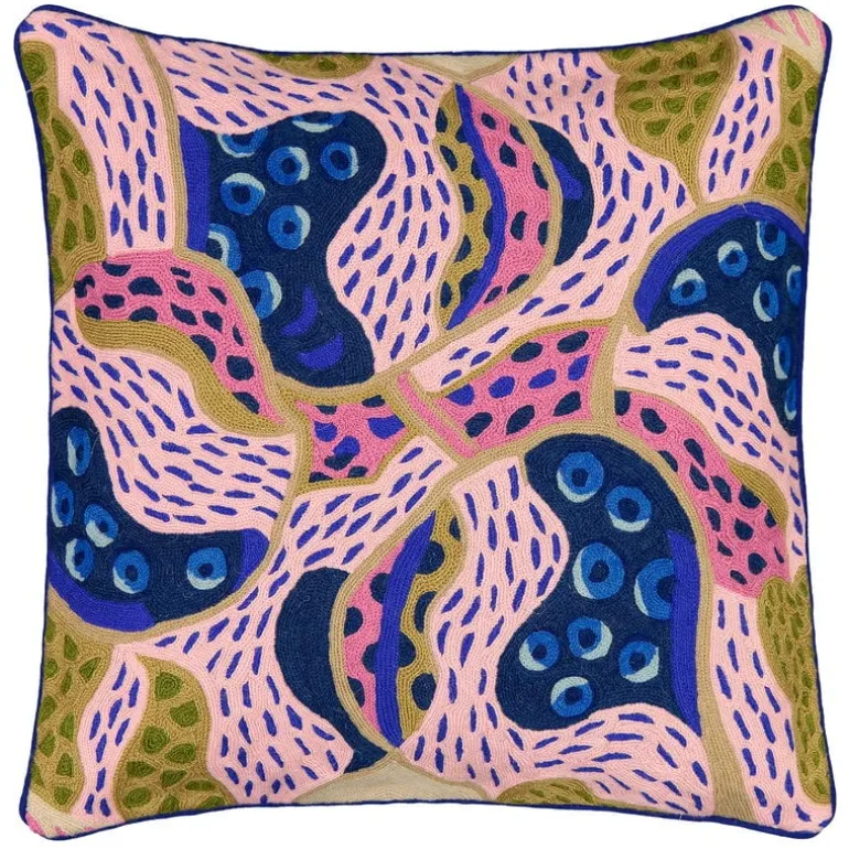 Finarte Paletti cushion cover 50 x 50 cm, blue