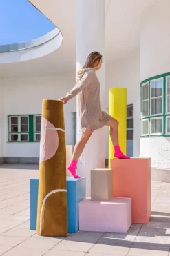 Finarte Ruukku rug, gold - blue