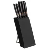 Fiskars Edge knife block with 5 knives