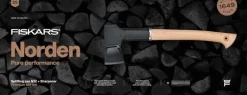 Fiskars Norden splitting axe N12 with sharpener
