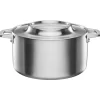 Fiskars Norden steel casserole, 5 L, uncoated