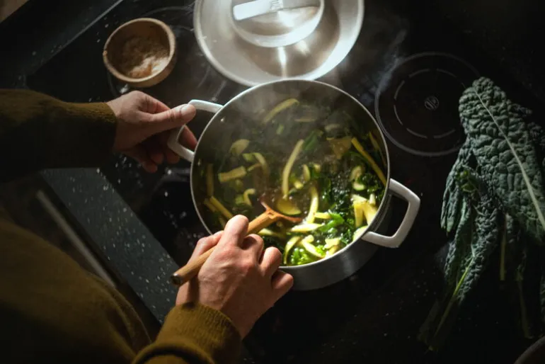 Fiskars Norden steel casserole, 5 L, uncoated