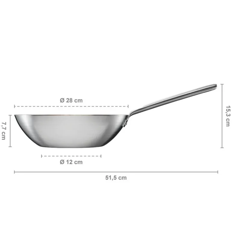 Fiskars Norden steel wok, 28 cm